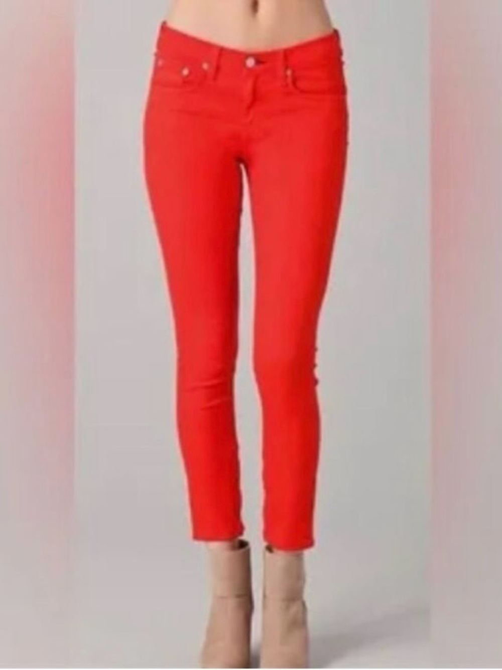 Rag & Bone Women’s Red Skinny Jeans - Unbranded